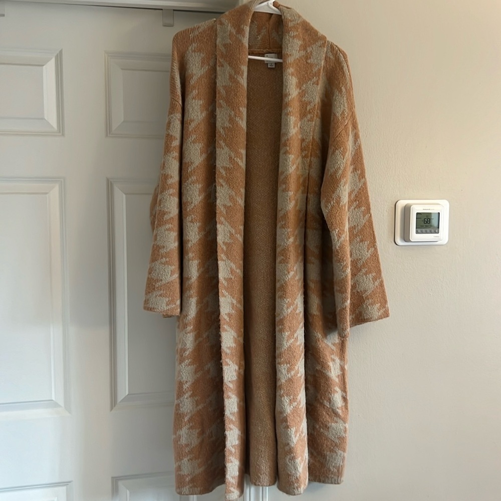 a new day Tan and Cream Cardigan